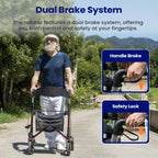 Halewalk 3-in-1 Rollator Walker with Seat
